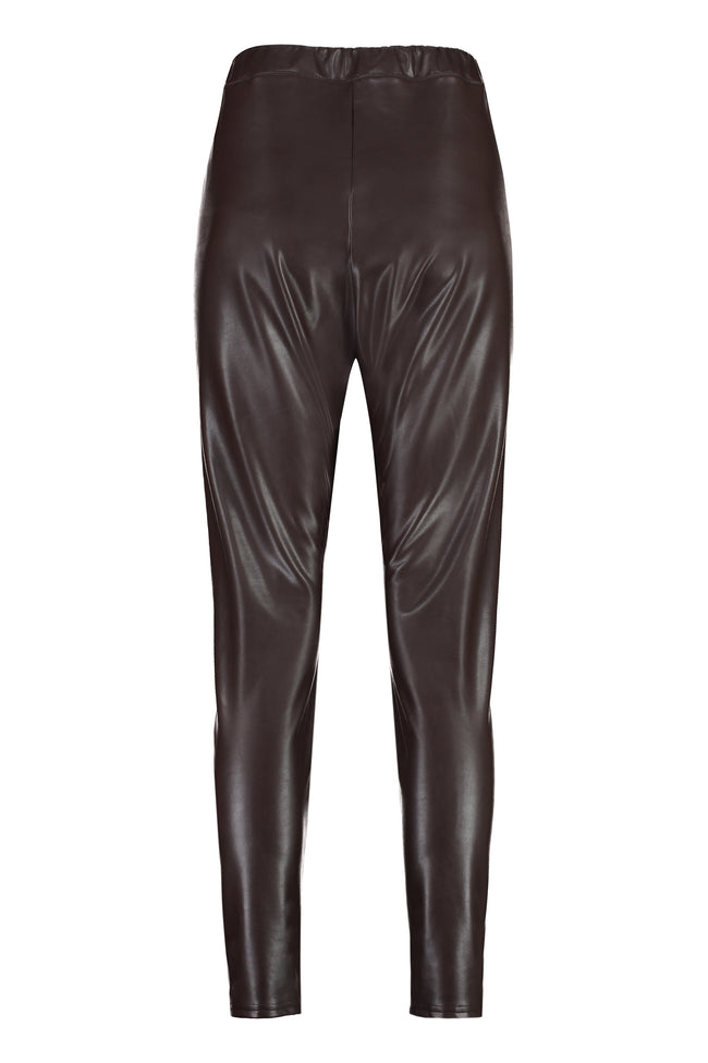 MICHAEL MICHAEL KORS - Faux leather leggings brown - The Corner