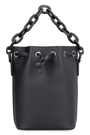 Alexander McQueen - The Soft Curve leather bucket bag black - The Corner