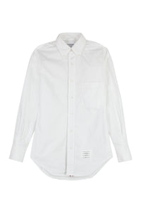 Button-down collar cotton shirt