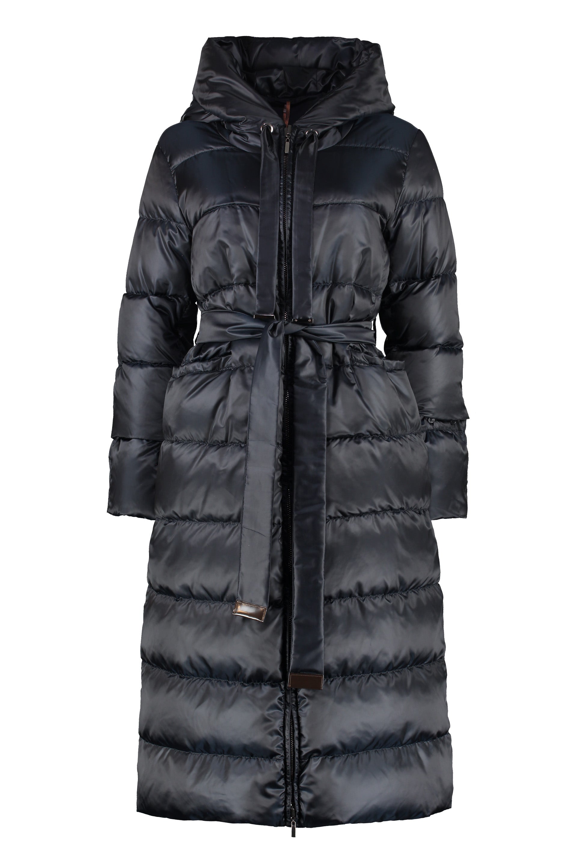 Max Mara - Novepar reversible hooded down jacket blue - The Corner