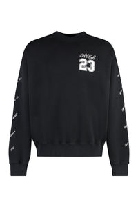 Cotton crew-neck sweatshirt