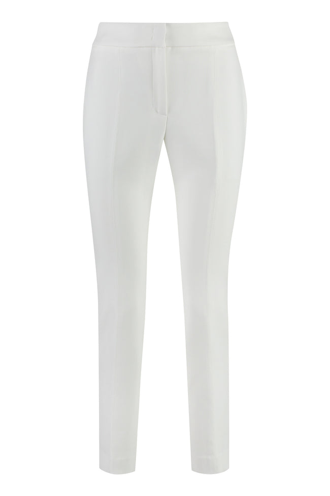 Women's Powder grain cigarette trousers | MIU MIU | 24S