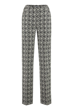 Wool blend trousers-0