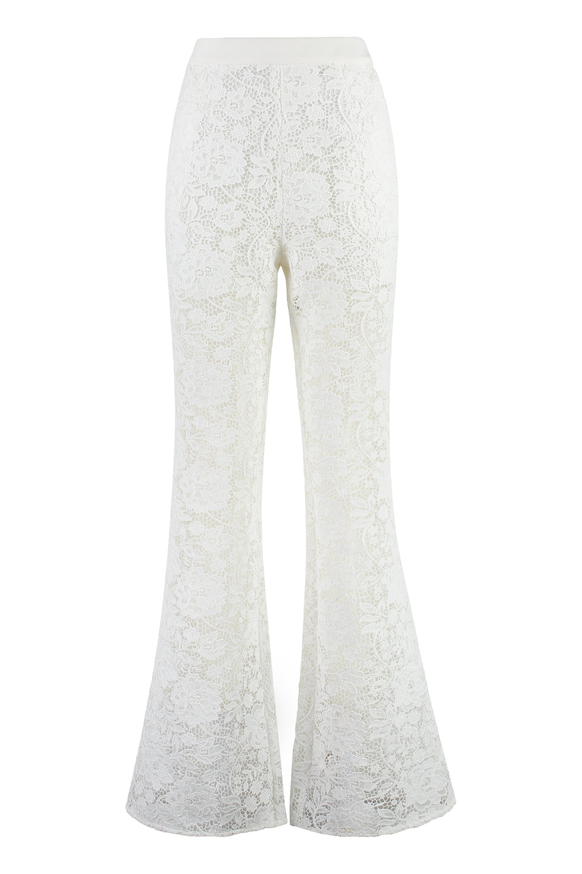 Cotton White Lace Soft Trouser - Style Us