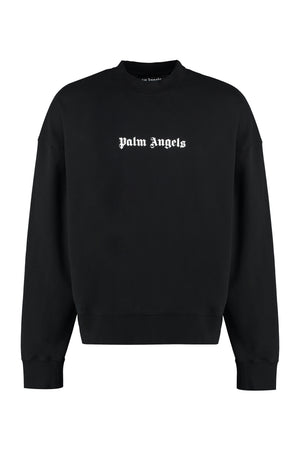 Cotton crew-neck sweatshirt-0