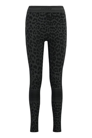 leopard-print jersey leggings