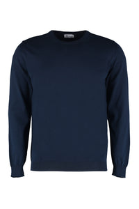 A.P.C. - Cotton crew-neck sweater blue - The Corner