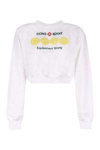 Cotton crew-neck sweatshirt