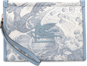 Jacquard fabric clutch-1