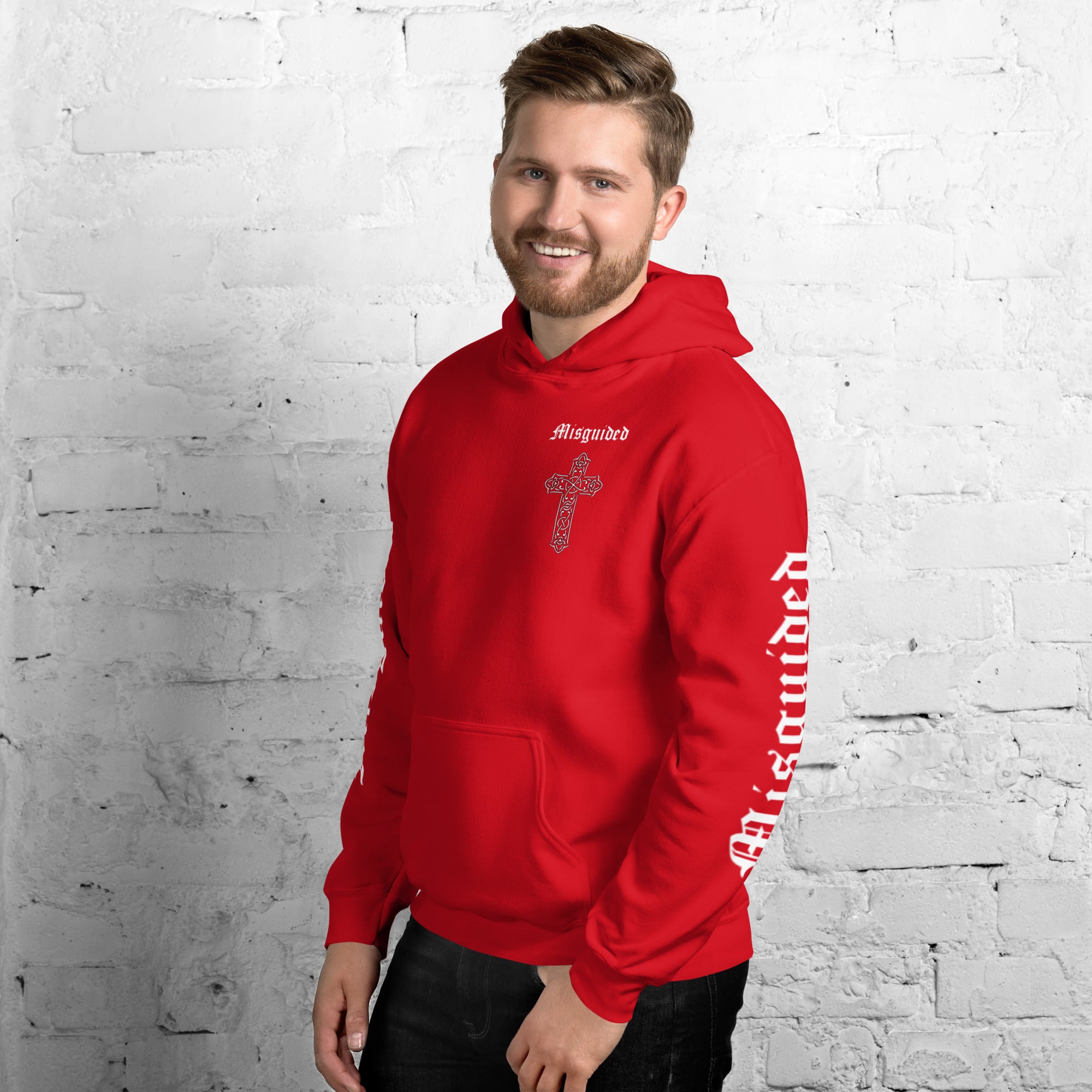 Unisex Misguided Cross Hoodie