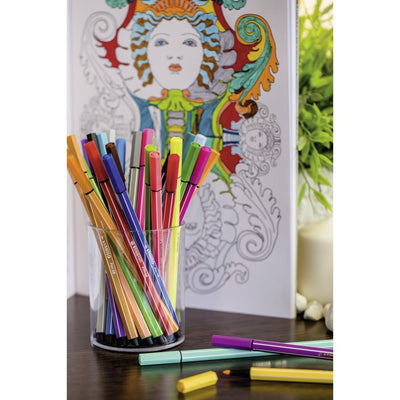 STABILO Pen 68 - Sketch Pen - Premium - Berry Zebrui, Pack of 20 Assorted Colours