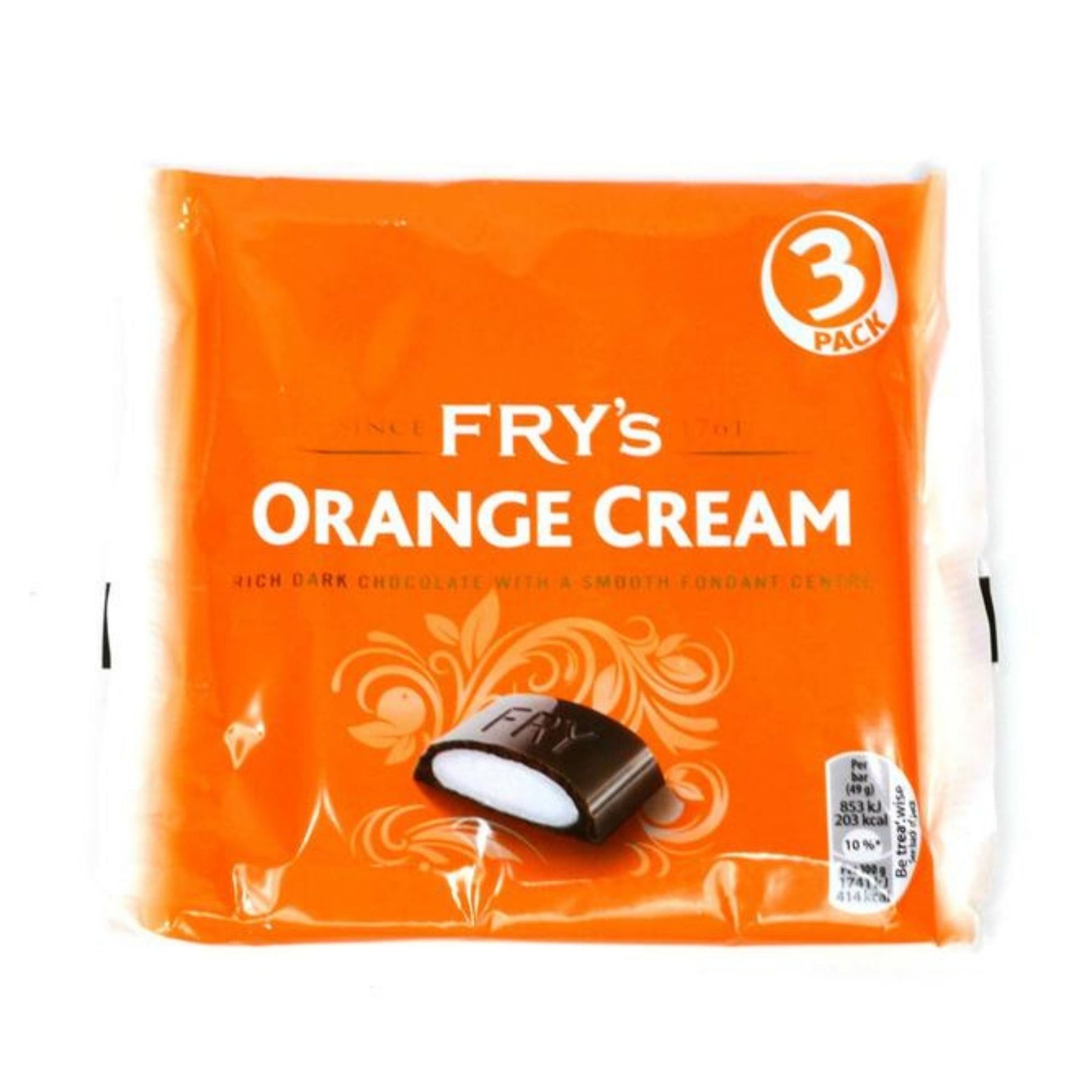 Fry's Orange Cream Chocolate Bar 3 Pack The Spotty Bag Shop