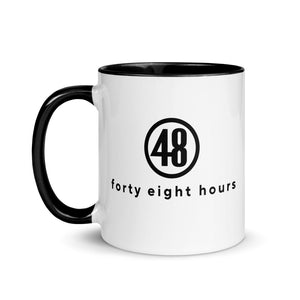 48 Hours Logo Two-tone Black Mug