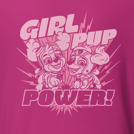 PAW Patrol Girl Pup Power Personalized Adult Short Sleeve T-Shirt –  Paramount Shop