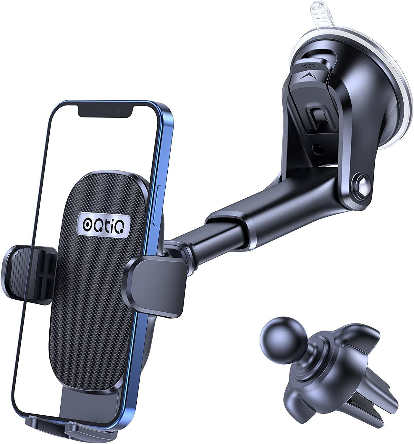 3-in-1 Suction Cup Phone Holder Windshield/Dashboard/Air Vent, Oqtiq Dashboard & Windshield Suction Cup Car Phone Mount with Strong Sticky Gel Pad BZY8_M9JVW96