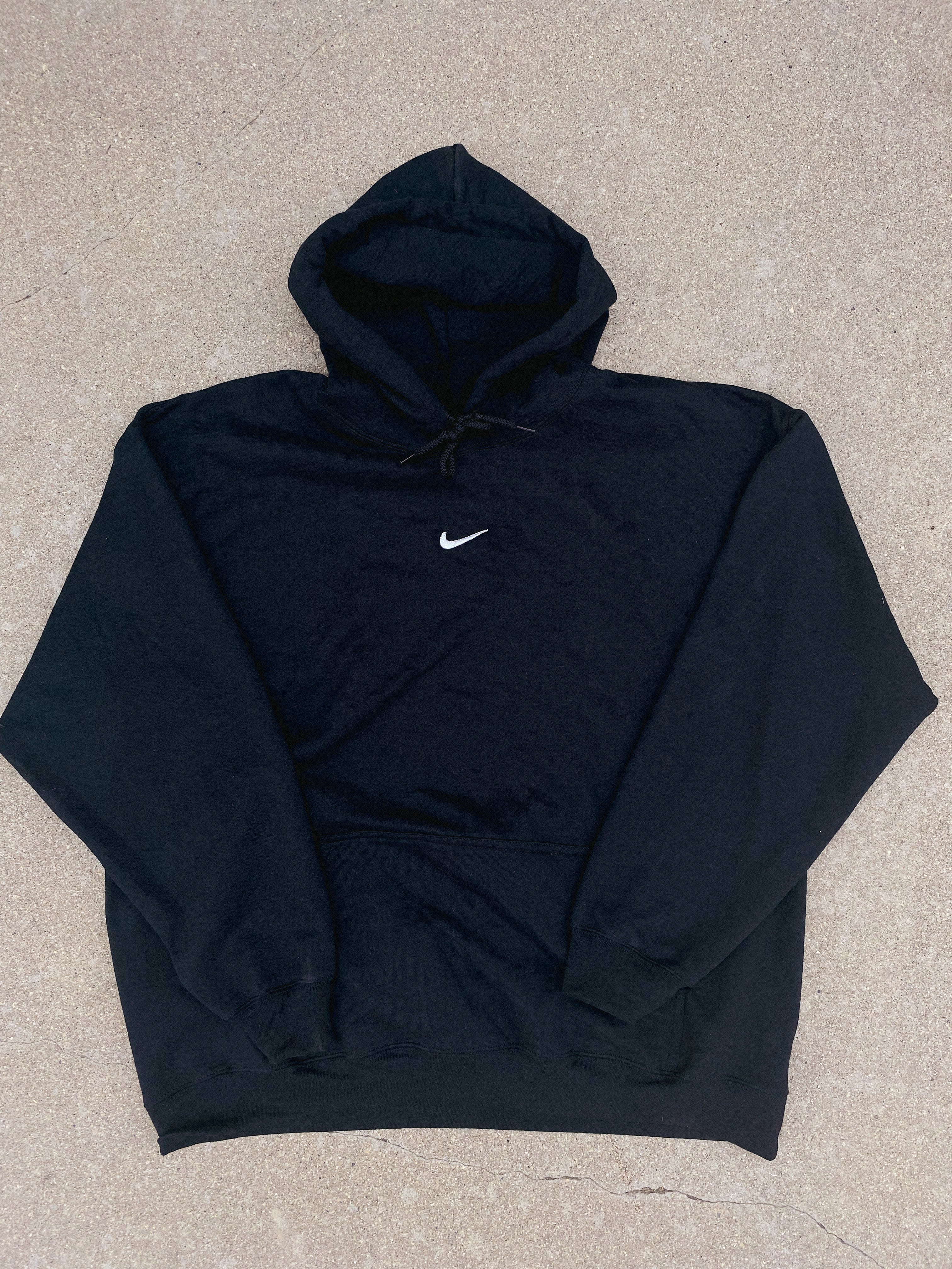 MID SWOOSH BLACK HOODIE – Cosmic Collection