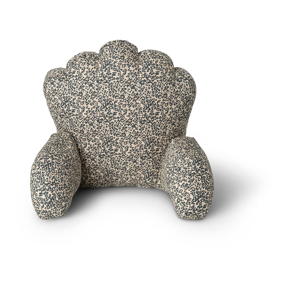 Nori pram pillow shell - Flores sandshell/blue