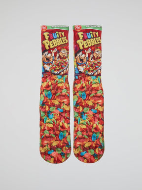 Post Fruity Pebbles High Socks