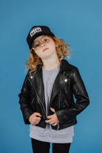 Load image into Gallery viewer, Kid&#39;s Black Trucker Hat
