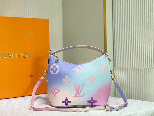 Louis Vuitton Neverfull Spring City Leather Tote Shoulder Bag