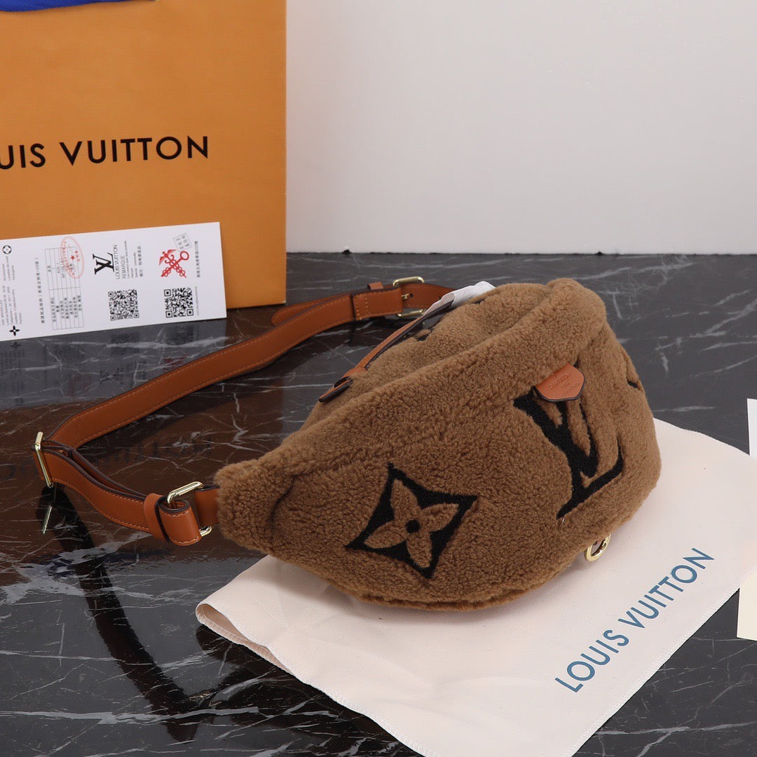 Louis Vuitton Monogram Shearling Bumbag  DAC
