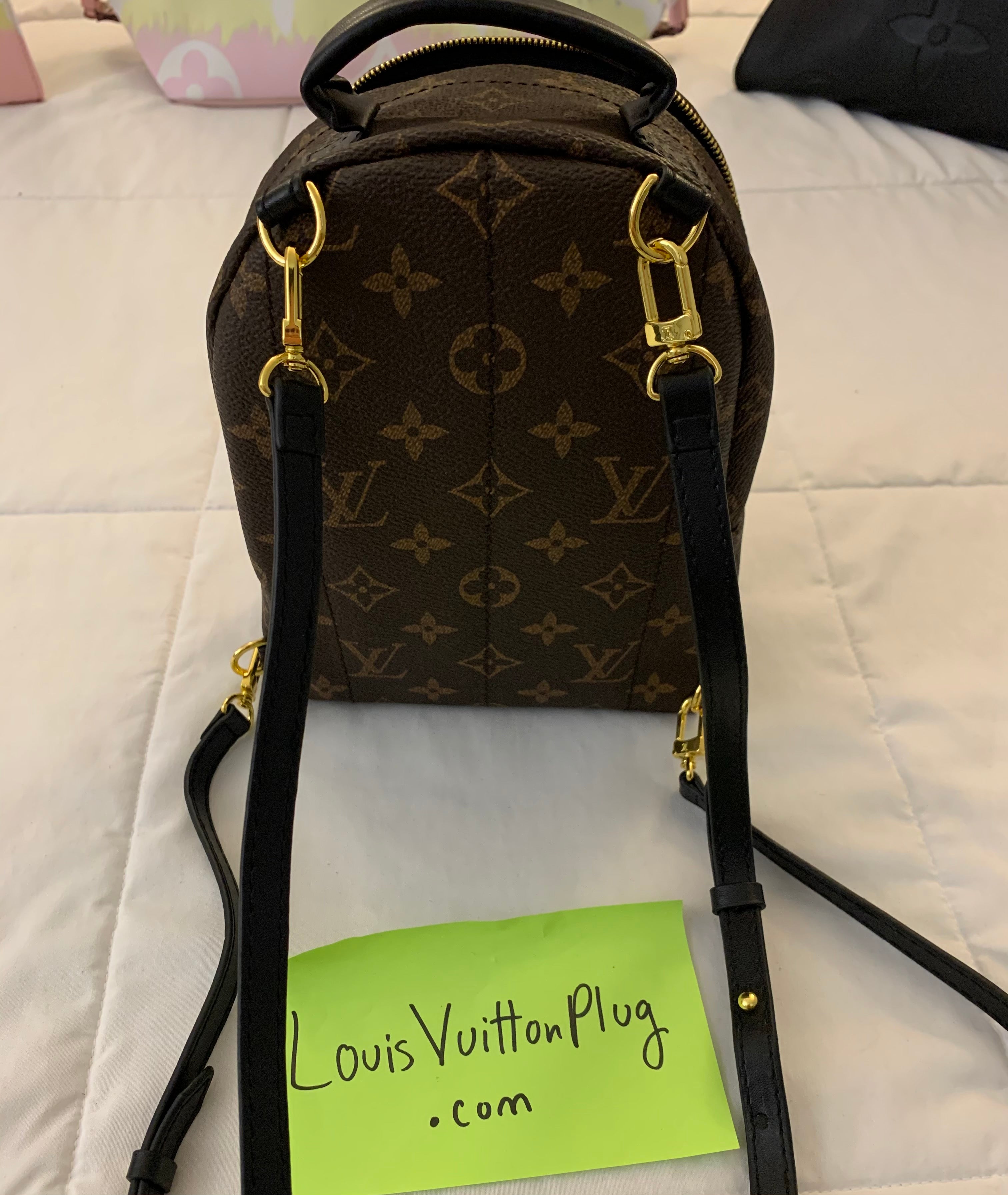 LOUIS VUITTON Calfskin Lockme Mini Backpack Black 1133136  FASHIONPHILE