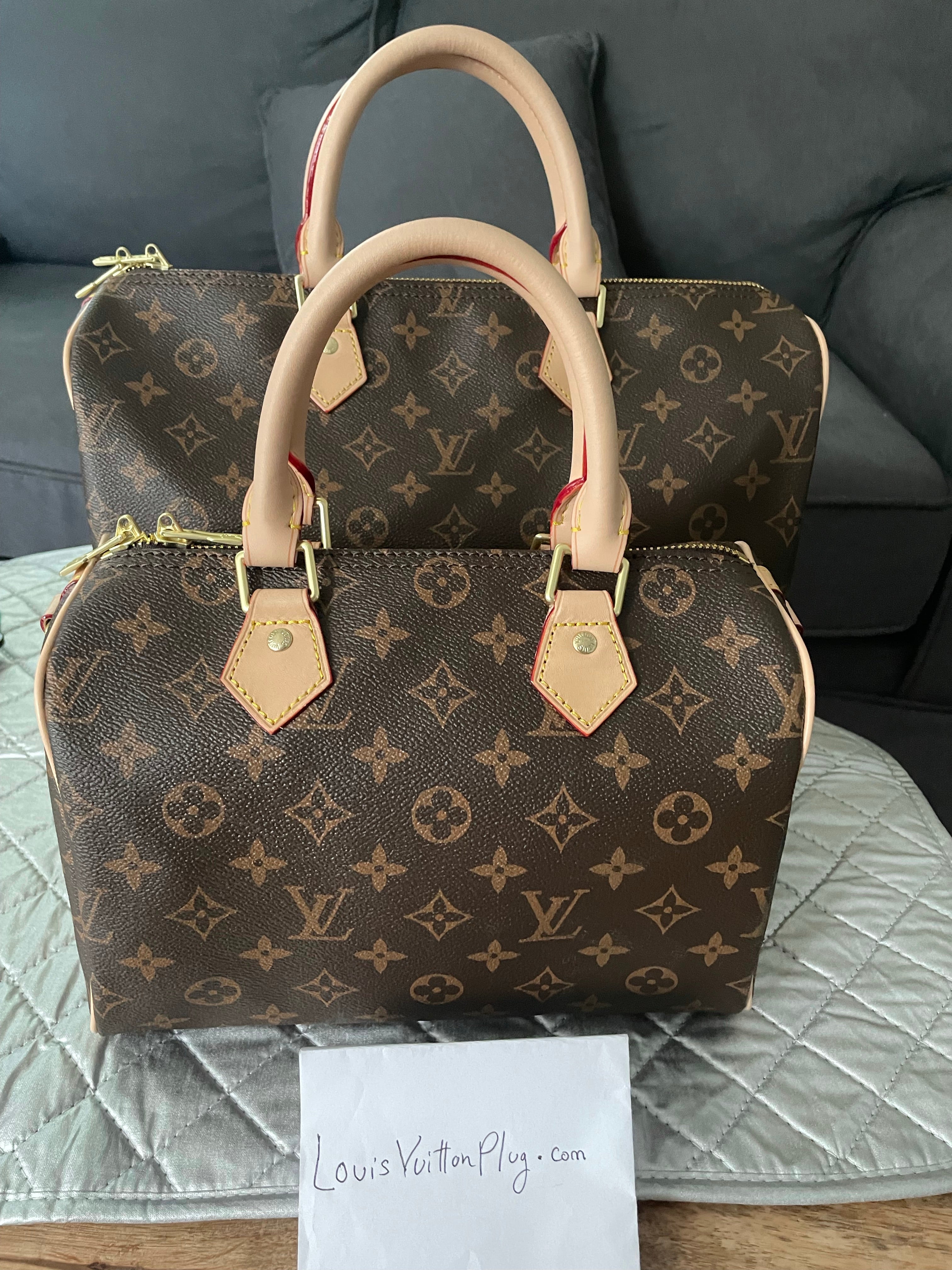 Handmade Leather Handbag Monogram Speedy 25 / 35 Bandouliere – LV PL