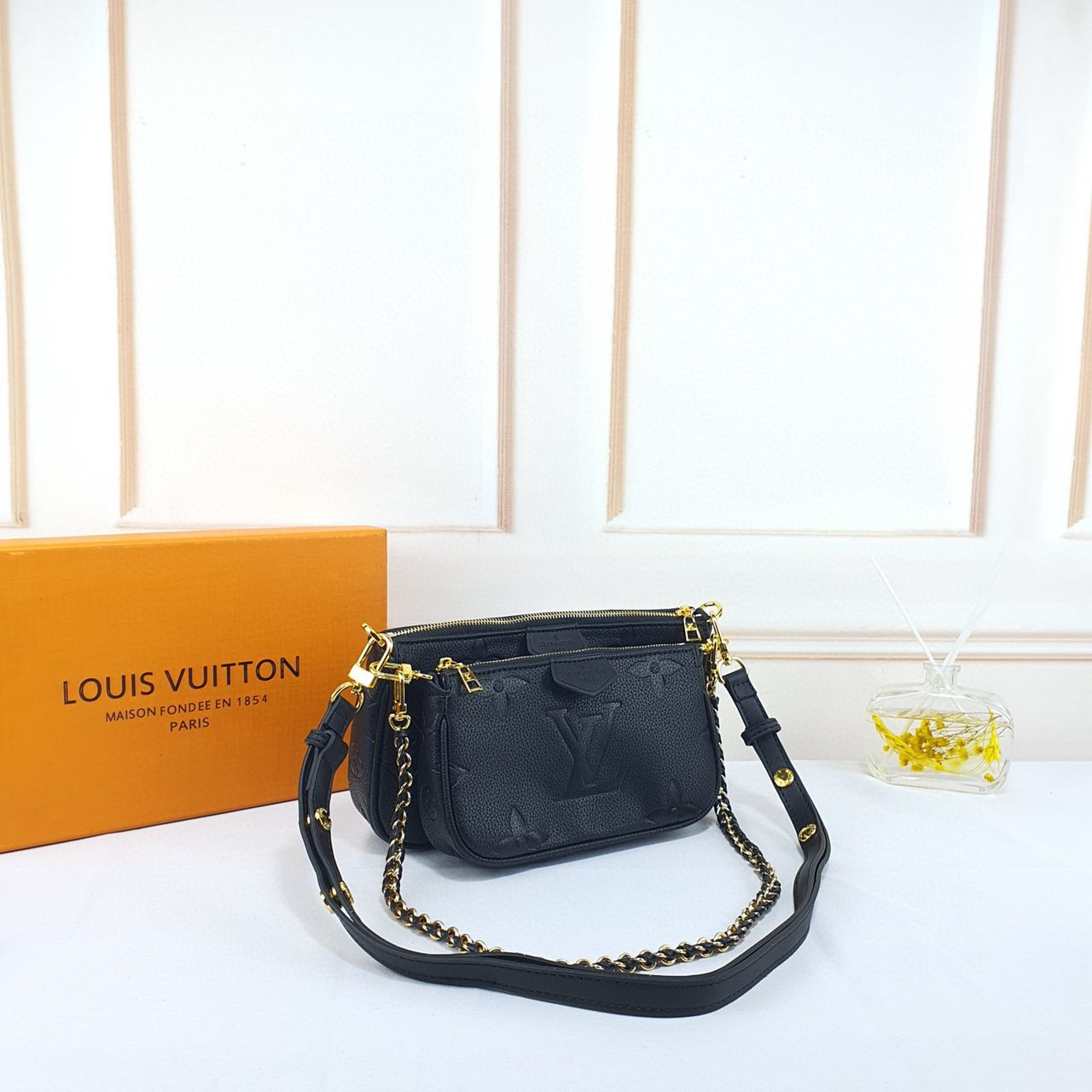 Handmade Monogram Leather Handbag Empreinte Multi Pochette – LV PL