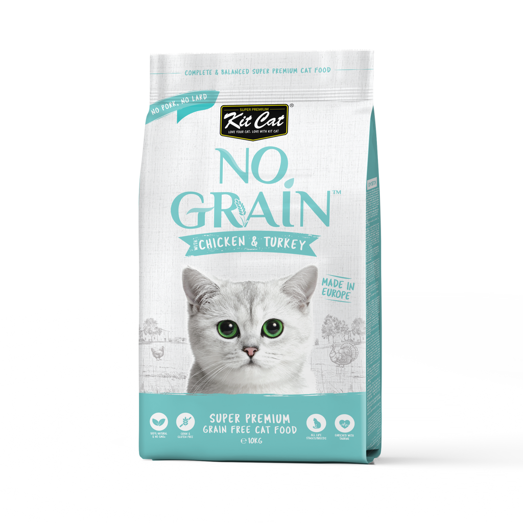 Kit Cat No Grain Dry Cat Food - Chicken & Turkey (1kg) – B2K Pet