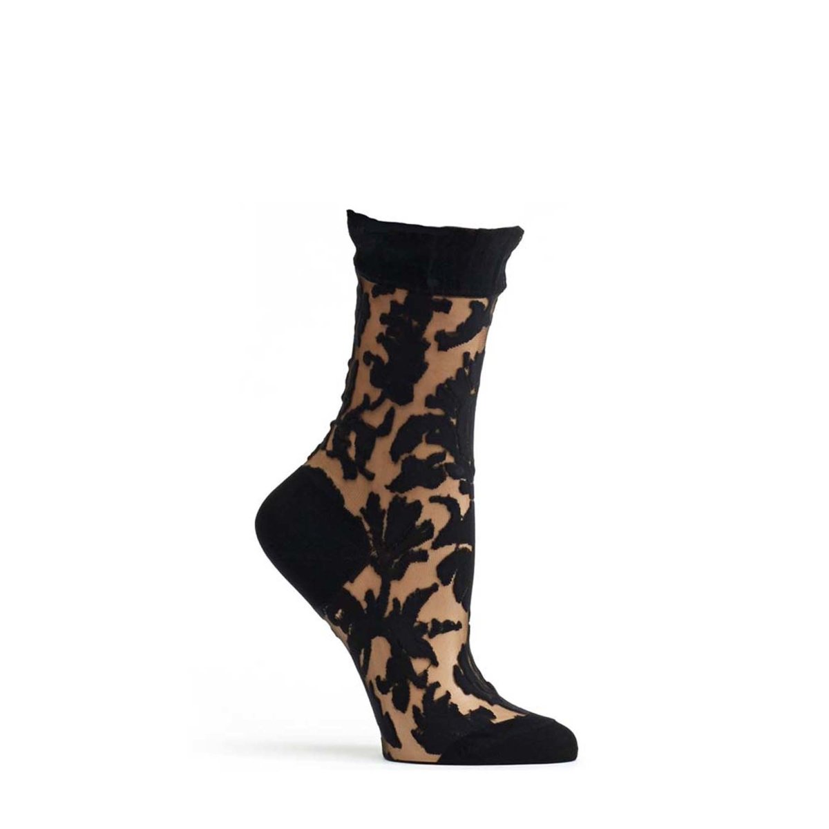 Image of Floral Damask Crew Sock