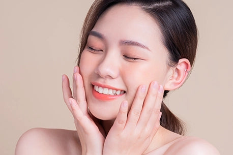 Image of young Asian woman with fresh, rejuvenated skin, showcasing the results of effective face care