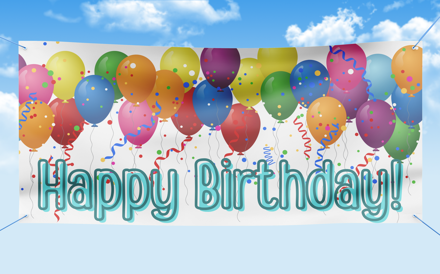 Generic Happy Birthday Banner – Pony Express Graphics