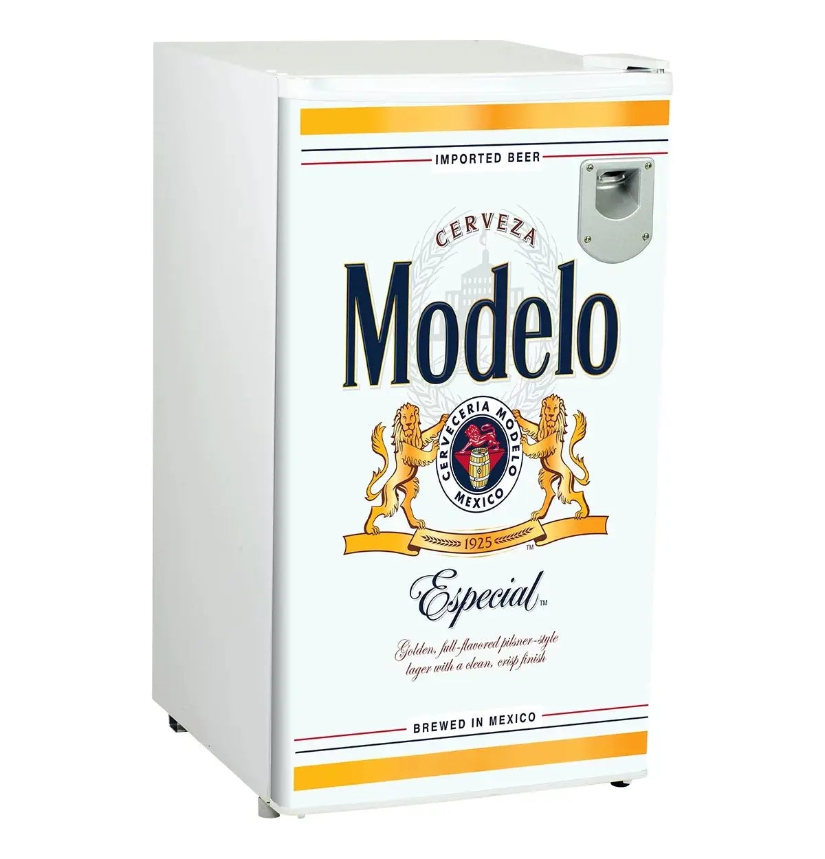 Modelo Compact Fridge with Bottle Opener, 90 L/ 95 Quart 3.2 Cubic Foot for Snacks, Beverages, Juice, Beer, Den, Dorm, Office, Games Room, or RV?| Fridge.com