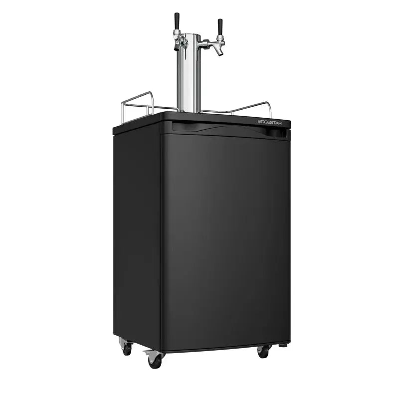 Edgestar 4.9 Cubic Feet Dual Tap Freestanding Kegerator with Adjustable Temperature?| Fridge.com