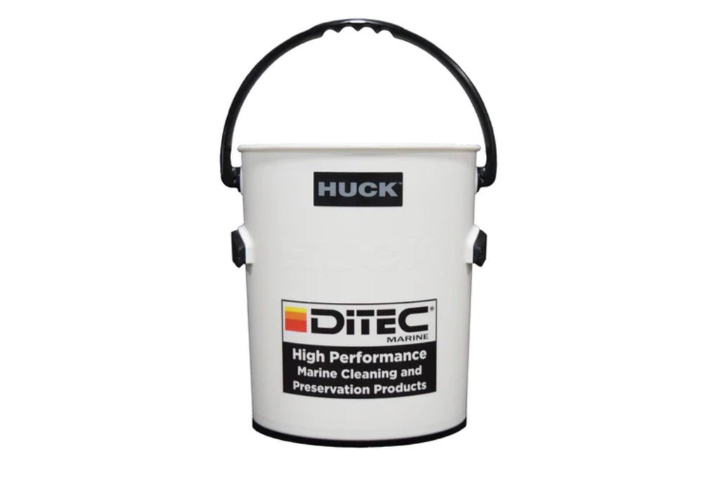 White Huck bucket with DiTEC logo