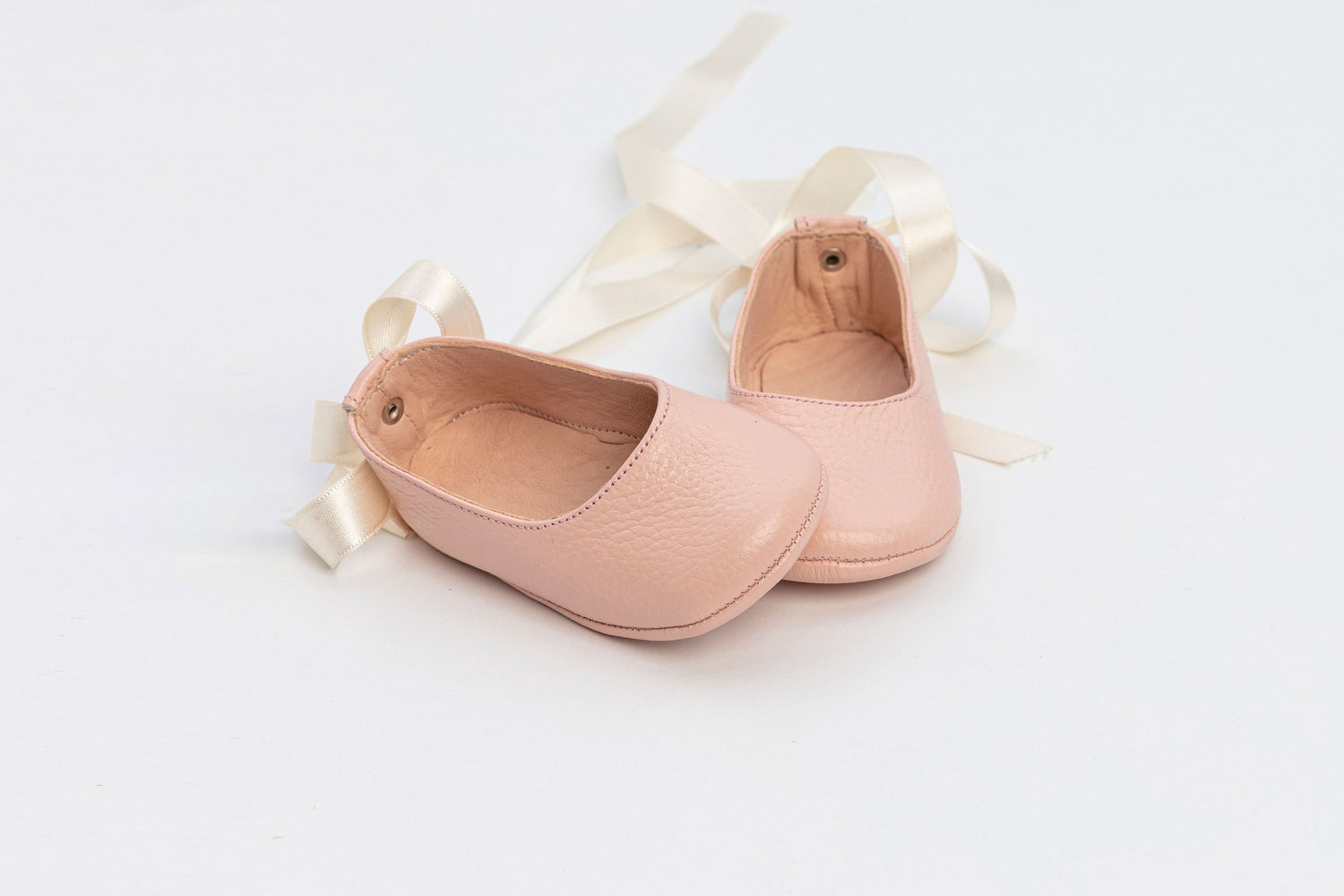 Pastel Pink Baby Ayla Ballerina Shoes Noschi