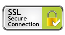 SSL badge indicating secure payment policy