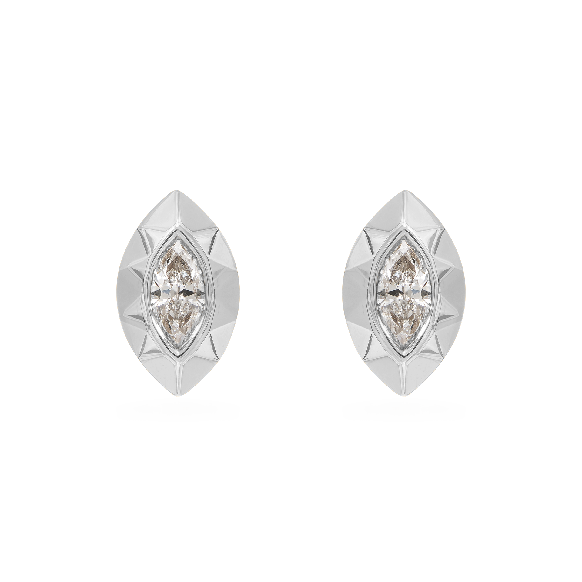 Metropolitan Marquise-Cut Diamond Earrings In 18K White Gold