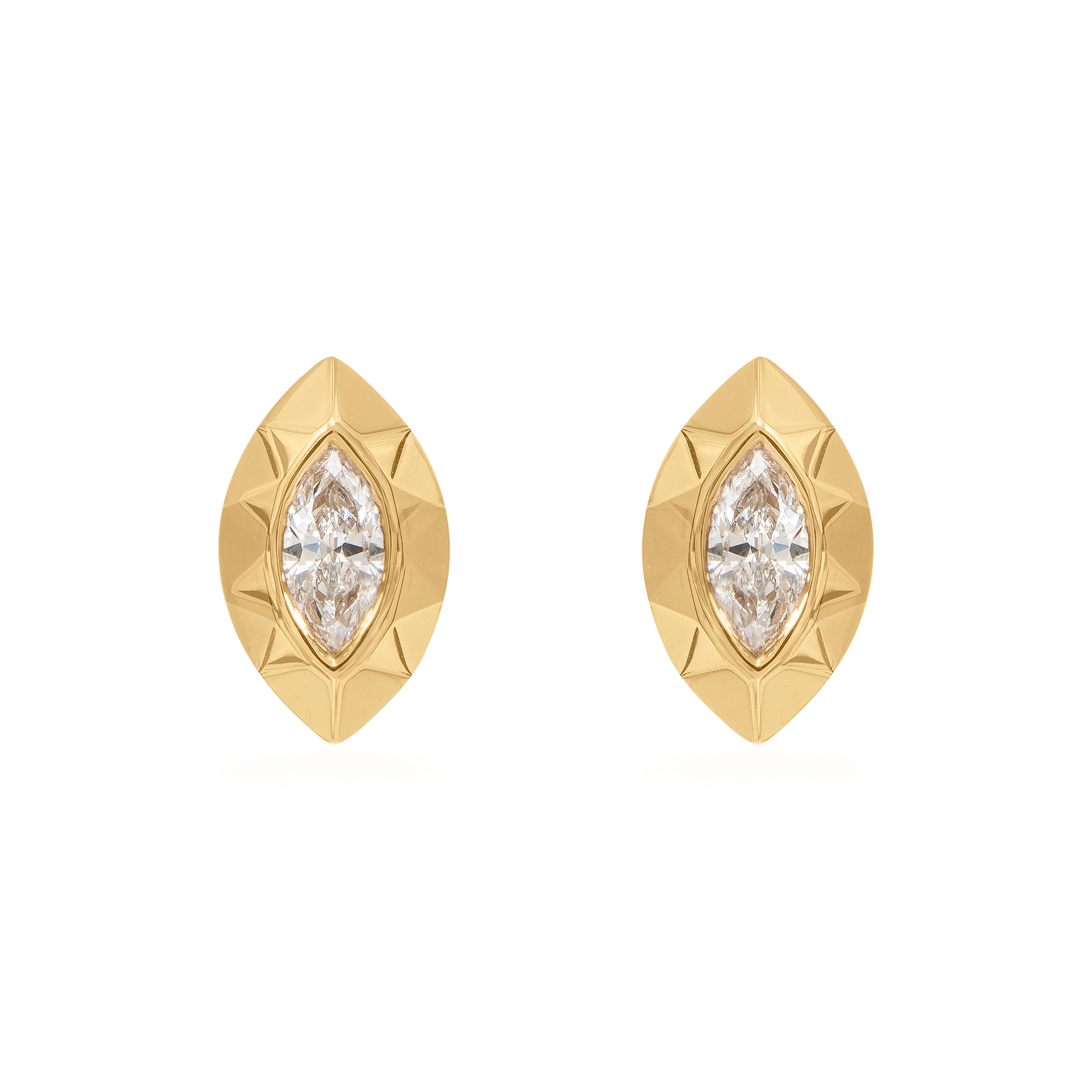 Metropolitan Marquise-Cut Diamond Earrings In 18K Yellow Gold
