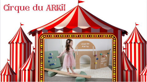 ARKi play couch cardboard circus