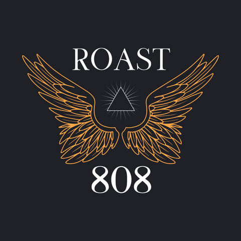 Roast 808 logo on black
