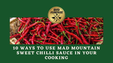 !0 ways to use mad mountain sweet chilli sauce in your cooking. Image of red hot chillies