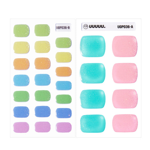 pastel pallet pedicure strips