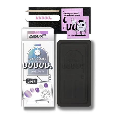 feminine purple pedicure kit