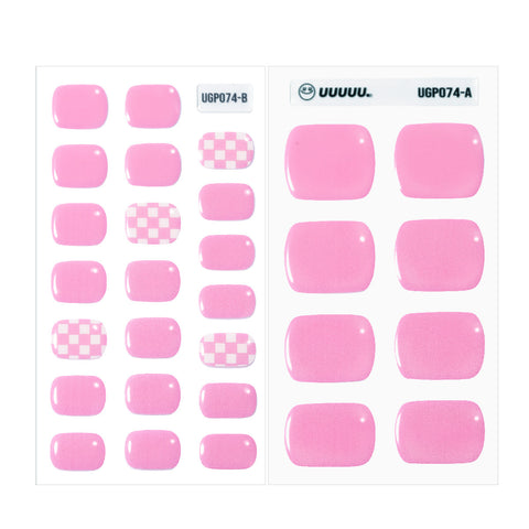 the pink pedicure strips