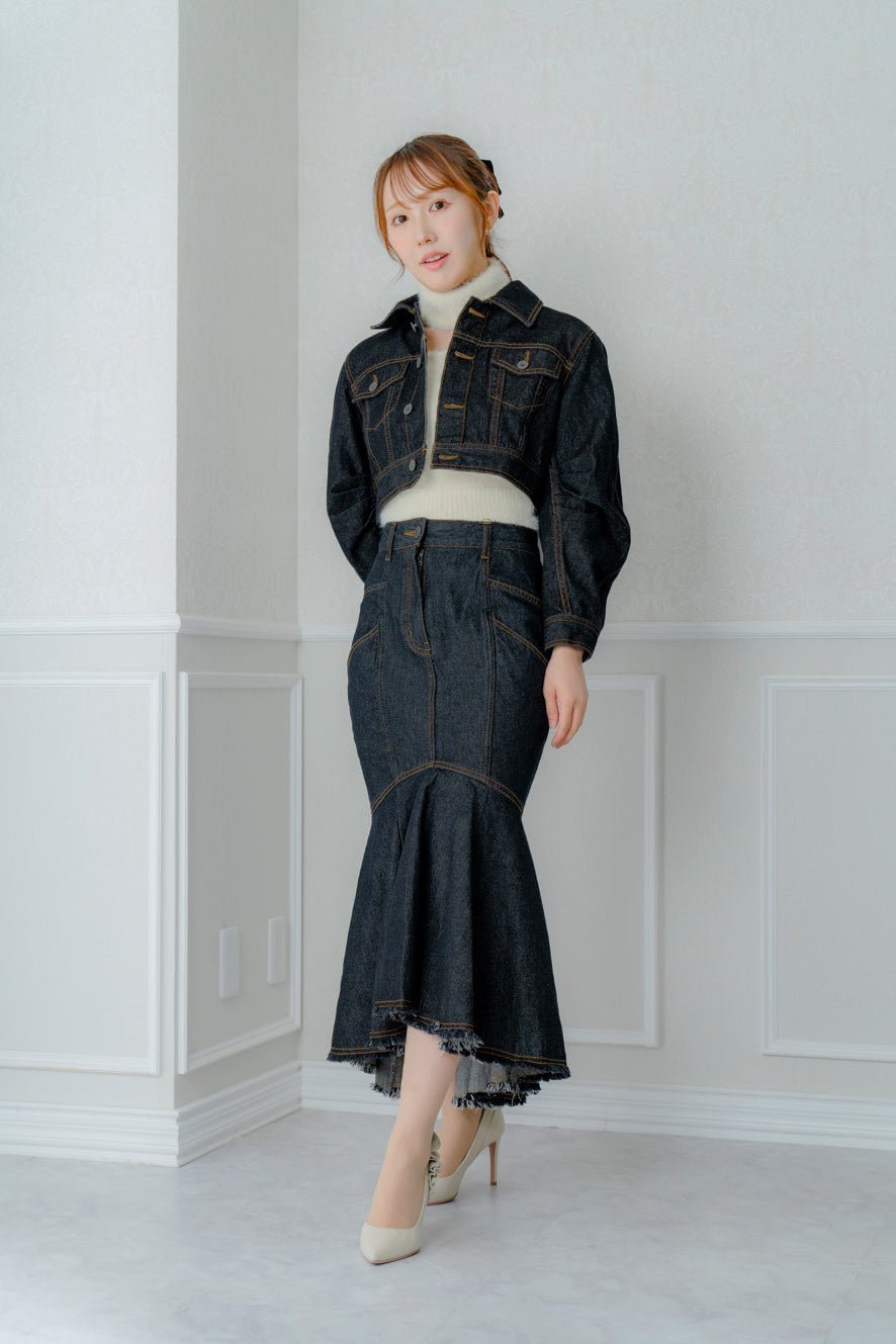 超特価 セット販売 CROPPED JACKET MERMAID SKIRT aid-umeda.com