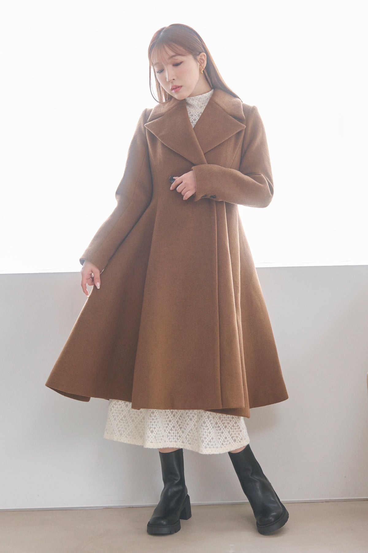 MISTREASS Fit & Flare Wool Coat コート 三上悠亜 | www.csi.matera.it