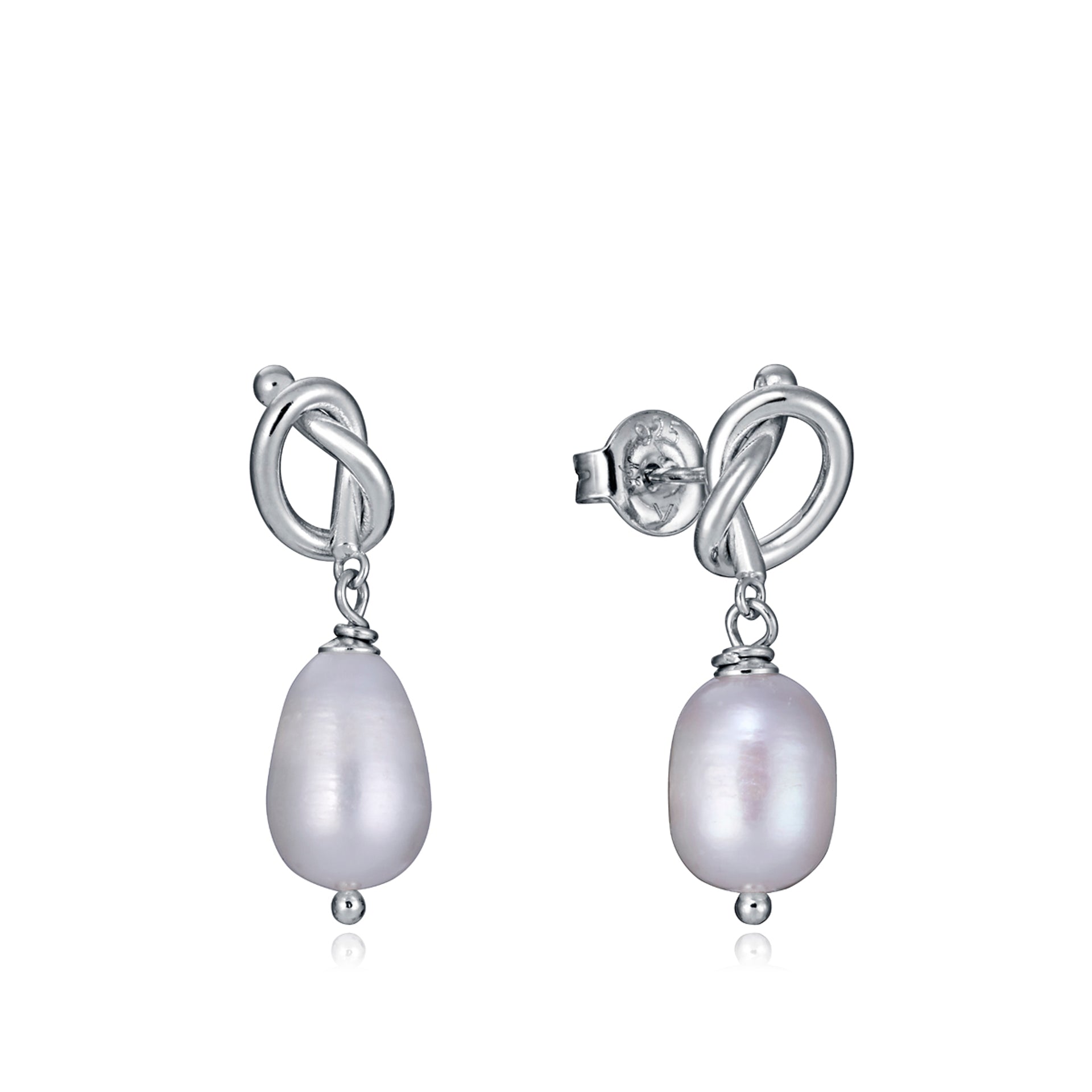 Pendientes Jewels de plata de ley 925 bañado en rodio