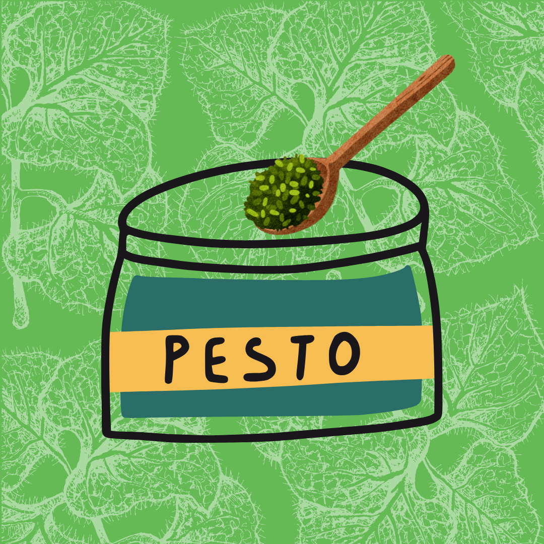 basil pesto is rich healthy fats