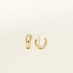 Simple Gold Huggie Clip-On Earrings